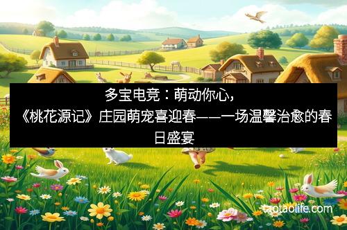 多宝电竞：萌动你心，《桃花源记》庄园萌宠喜迎春——一场温馨治愈的春日盛宴